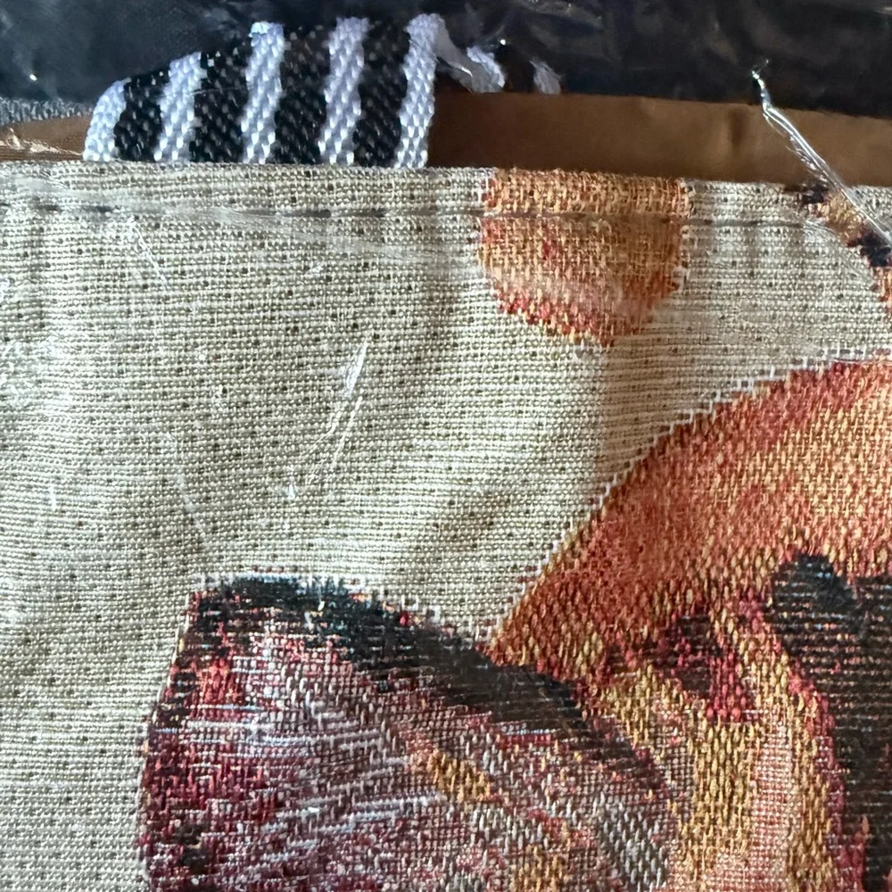 New Cute Cat and Bees Print Tote Bag - Cream